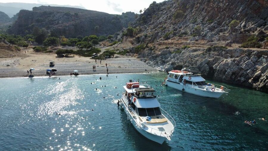 Chania: Menies Beach & Chironisia Bay Cruise with Snorkeling - Setting out from Kolymbari