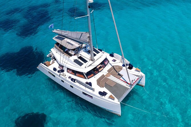 Chania: Morning Catamaran Cruise with Premium Lunch & Drinks - From Kolymvari Port to the open sea