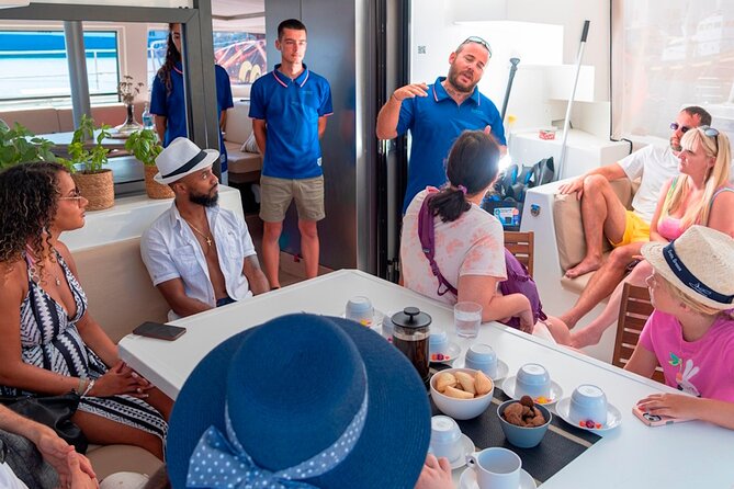 Chania: Morning Catamaran Cruise with Premium Lunch & Drinks - A Mediterranean lunch served onboard