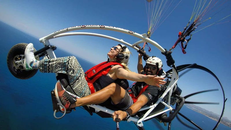 Chania: Paratriking Experience with a Professional Pilot - Key points about the Chania paratrike flight