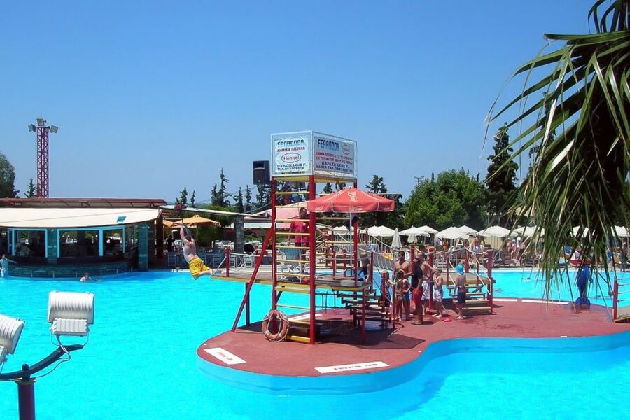 Chania & Rethymno:Limnoupolis Water Park with Lunch+Transfer - The lazy river and White Mountain views