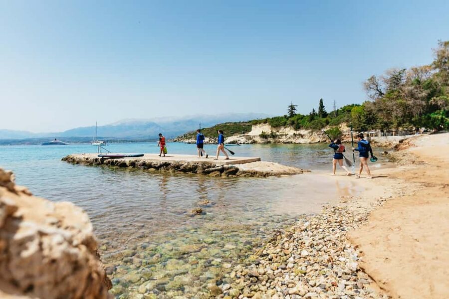 Chania: Stand-Up Paddleboard Small Group Tour - Swimming, sea life, and the argile rocks