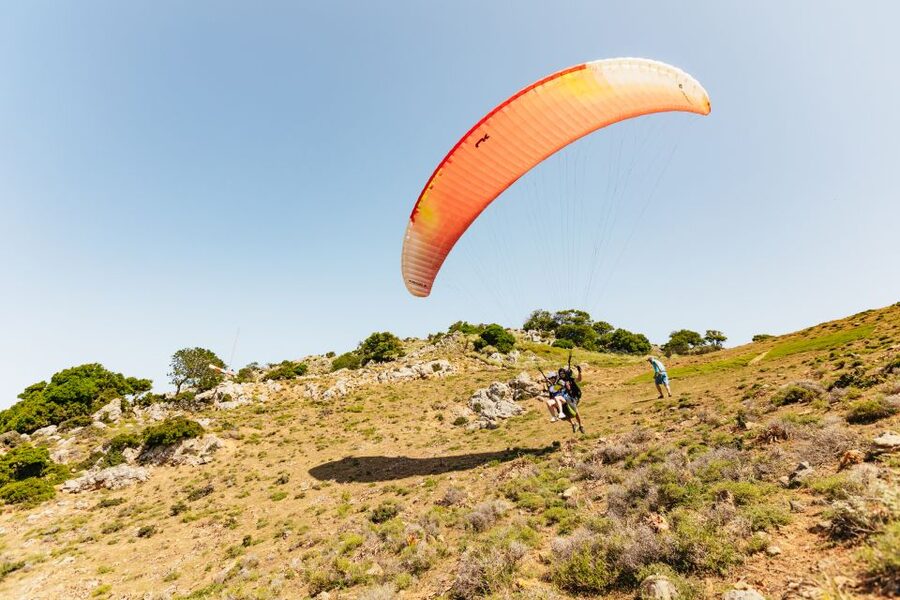 Chania: Tandem Paragliding Flight in Crete - From Go Kart Chania to the mountain launch