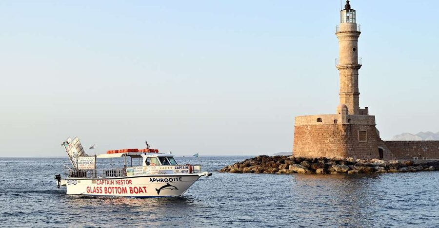 Chania Town: Glass-Bottom Boat Cruise to Thodorou & Lazareta - Practical tips for a smoother afternoon