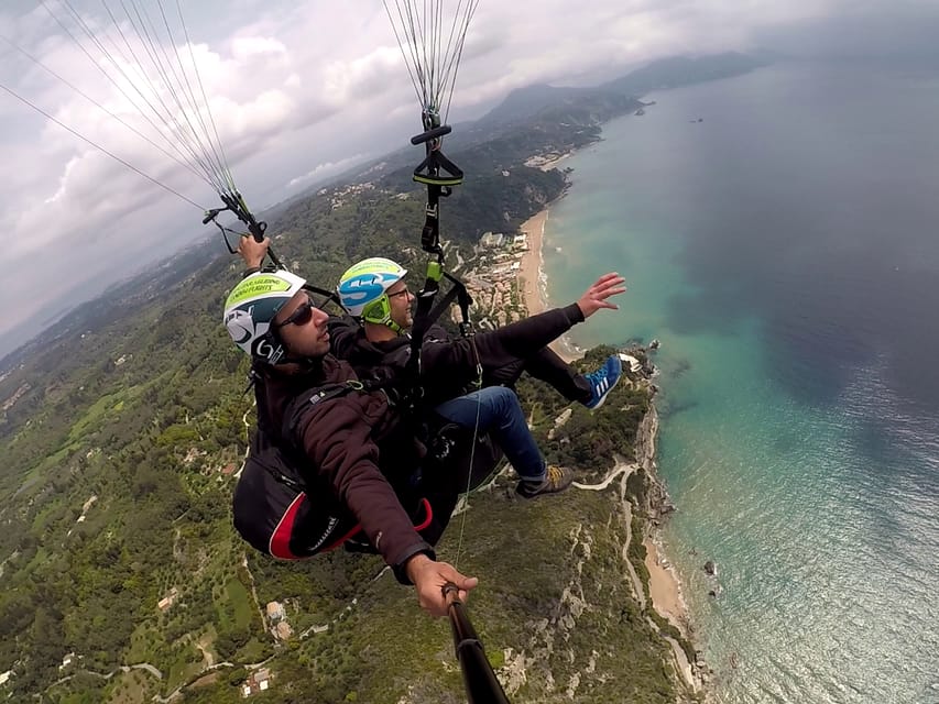 Corfu: Paragliding Tandem Flight Above Pelekas Town - Free paragliding or motorized paratrike