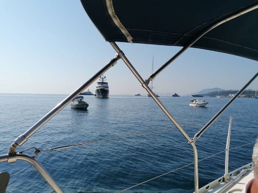 Corfu: Private Sailing Yacht Cruise - Mouse Island and the low-flying airplanes