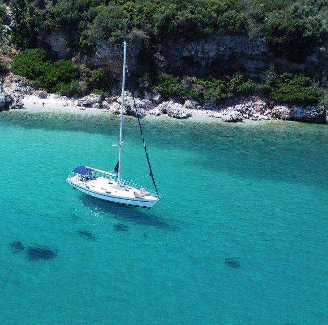 Corfu: Private Sailing Yacht Cruise - Swimming near Vido and Lazareto Island