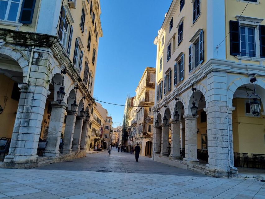 Corfu: Small Group City Walking Tour - Three grand buildings in the town center
