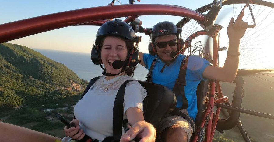 Corfu: Tandem Paratriking Flight over Corfu - What flying a paratrike over Corfu is really like
