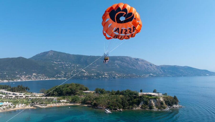 Corfu: Watersports Combo for 2 - Taking off above Dassia