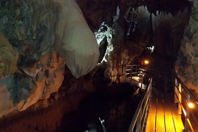 Corinth, Cave of Lakes, Odontotos Railway Private Tour with Greek Lunch Included - Kalavrita: lunch and mountain-town time