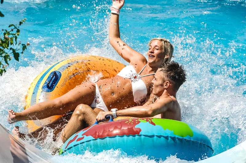 Crete: Acqua Plus Water Park Entrance Ticket with Transfer - Lazy river, main pool, and the slower side of the park