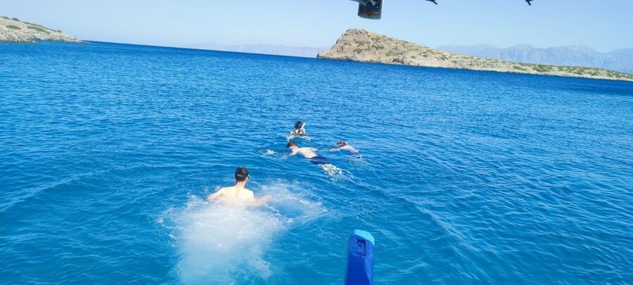 Crete: Fishing & Swimming Boat Cruise with Lunch & Drinks - Fresh fish lunch served on board