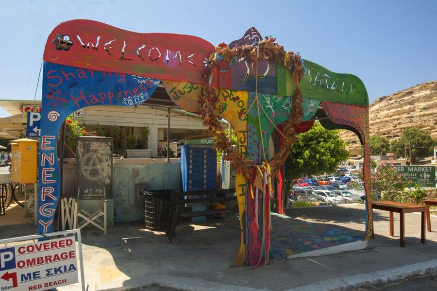 Crete: Matala Beach and Hippie caves, Red beach - How the day’s timing really works