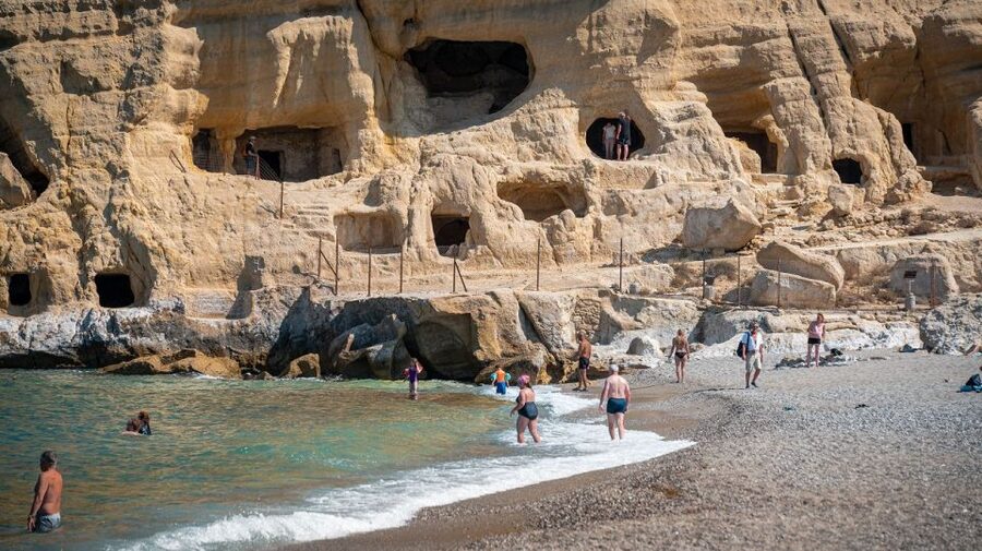 Crete: Matala Beach and Hippie caves, Red beach - Who will enjoy this day trip most?