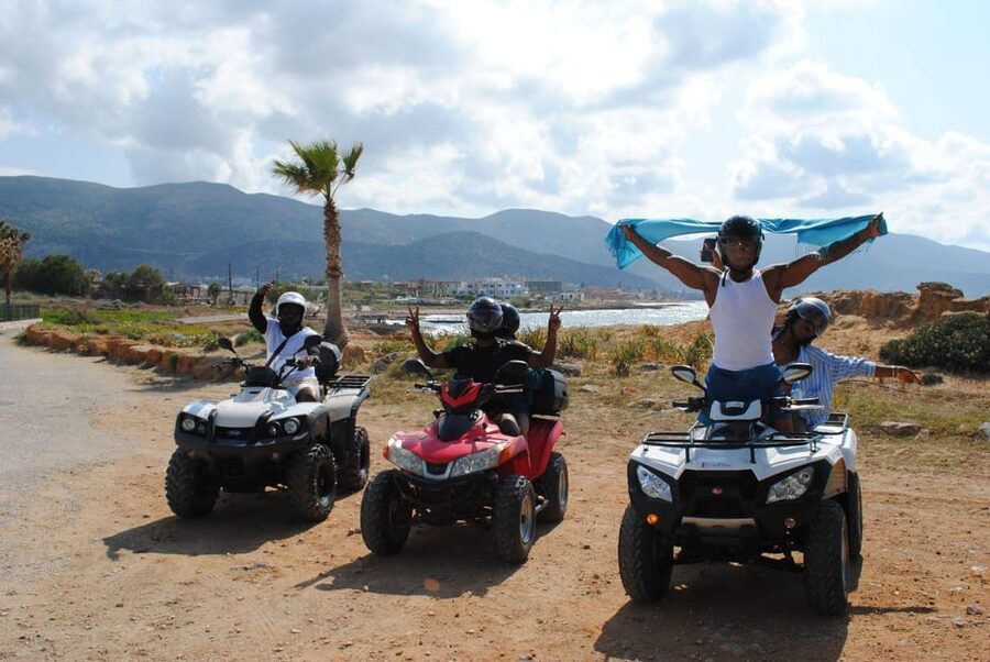 Crete: Off-Road Quad Safari Evening Tour with Hotel Transfer - Sissi shows a quieter side of the coast