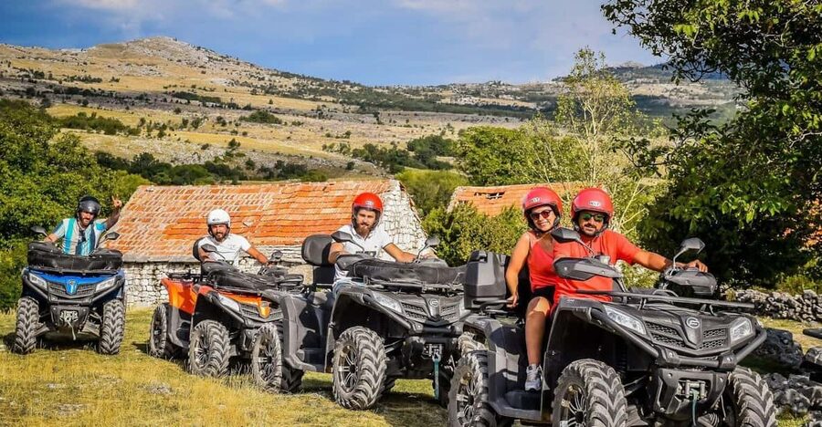 Crete: Quad Safari with Lunch and Swimming in Malia - Riding through olive groves and vineyards near Vrachasi