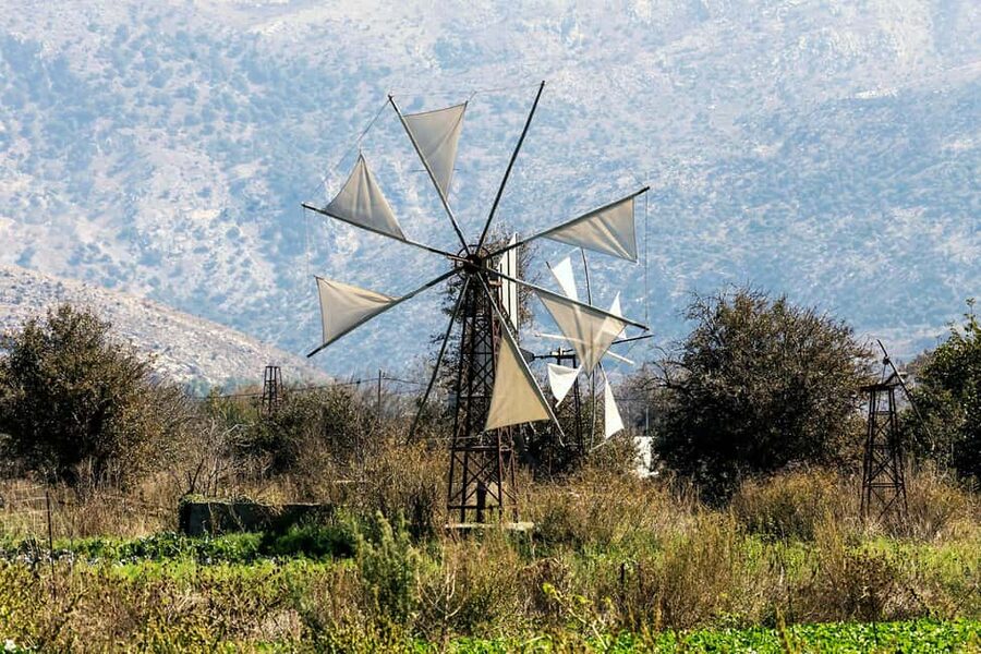 Crete: Road-trip to Lasithi Plateau & Olive Mill Farm - Krasi village, ancient plane tree, and freshwater springs