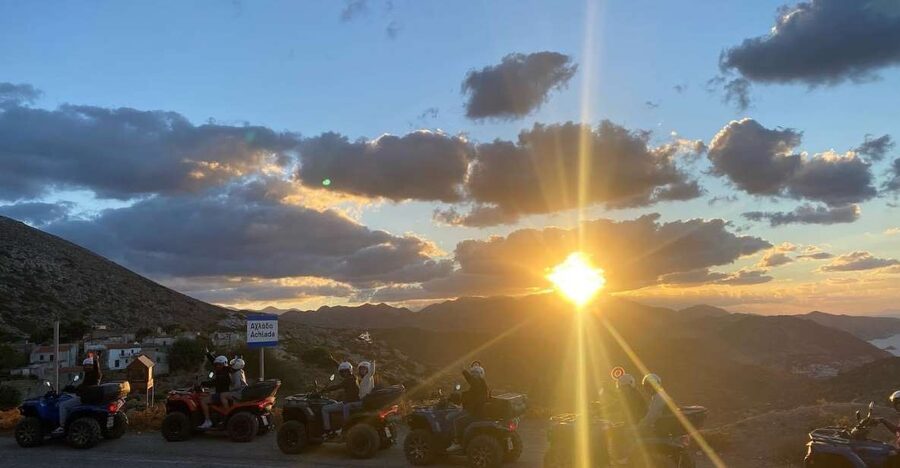 Crete: Sunset or Morning Quad with Local Products Tasting - Learning the quad before leaving town