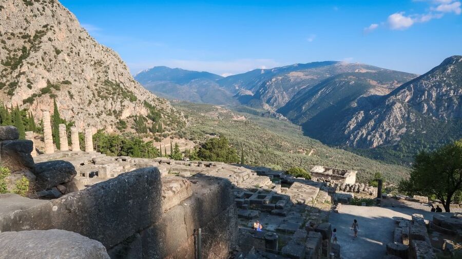 Delphi: Archaeological Site & Museum Ticket with Audio Tour - The Treasury of the Athenians makes the past feel close