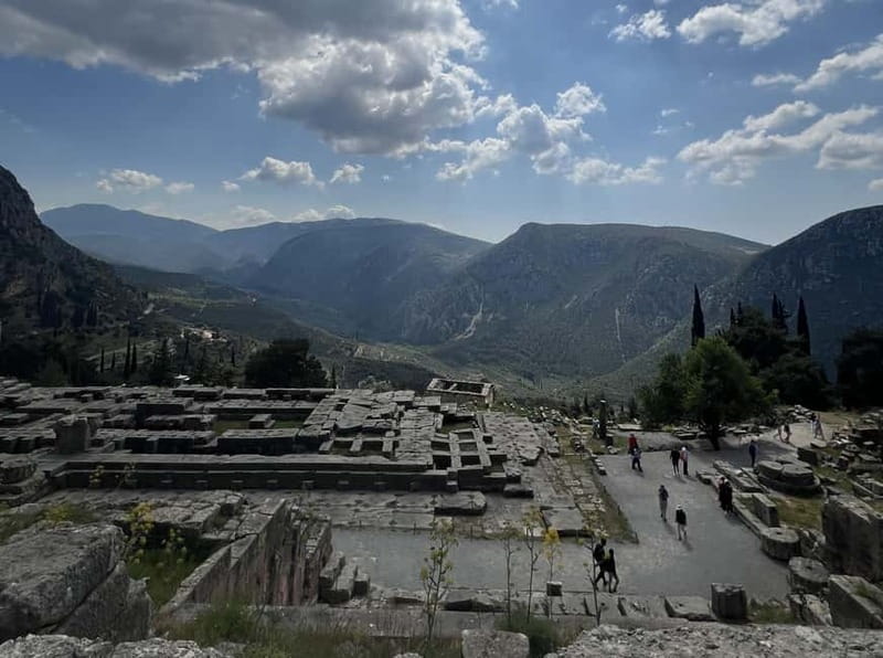 Delphi: Archaeological Site & Museum Ticket with Audio Tours - Following the Apollo sanctuary uphill