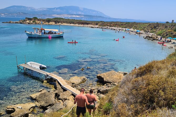"Dreamy cruise"Daily Cruise from Argostoli harbour with a traditional Greek boat - White Rocks Beach and the first swim