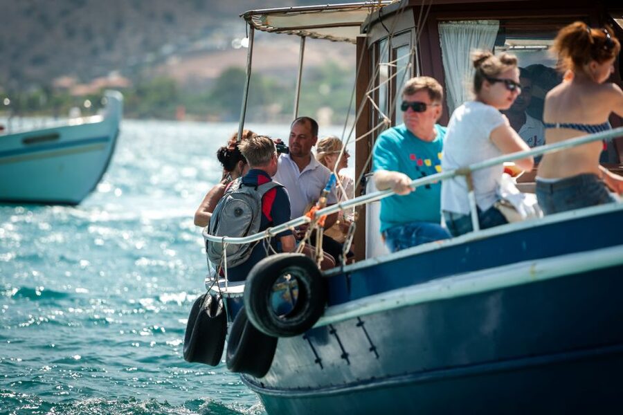Elounda: Spinalonga Guided Boat Tour with BBQ and Swimming - Walking through Spinalonga’s Venetian fortress
