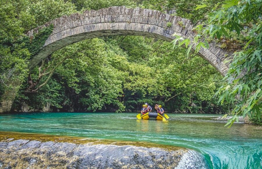 Epirus: Easy Rafting Experience on the Voidomatis River - The Klidonia bridge finish