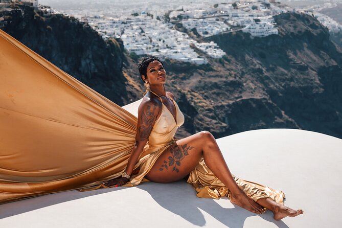 Exclusive Santorini Flying Dress Photoshoot with Pickup - How to get the best result