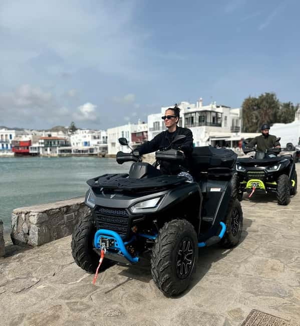 Explore Mykonos Island with a 650cc ATV / QUAD Tour - Armenistis Lighthouse at the northwest tip