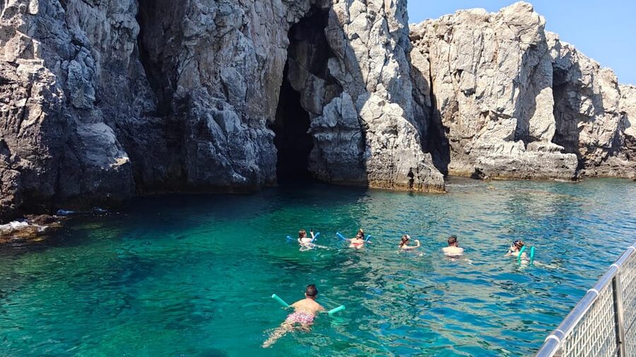 Faliraki: Boat Trip to Afantou Caves, Antony Quinn, Ladiko - Drinks, fruit, snacks, and optional cocktails