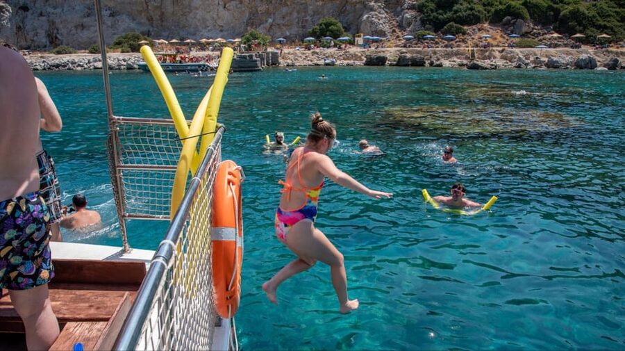 Faliraki: Boat Trip to Afantou Caves, Antony Quinn, Ladiko - Booking details that matter at Faliraki port