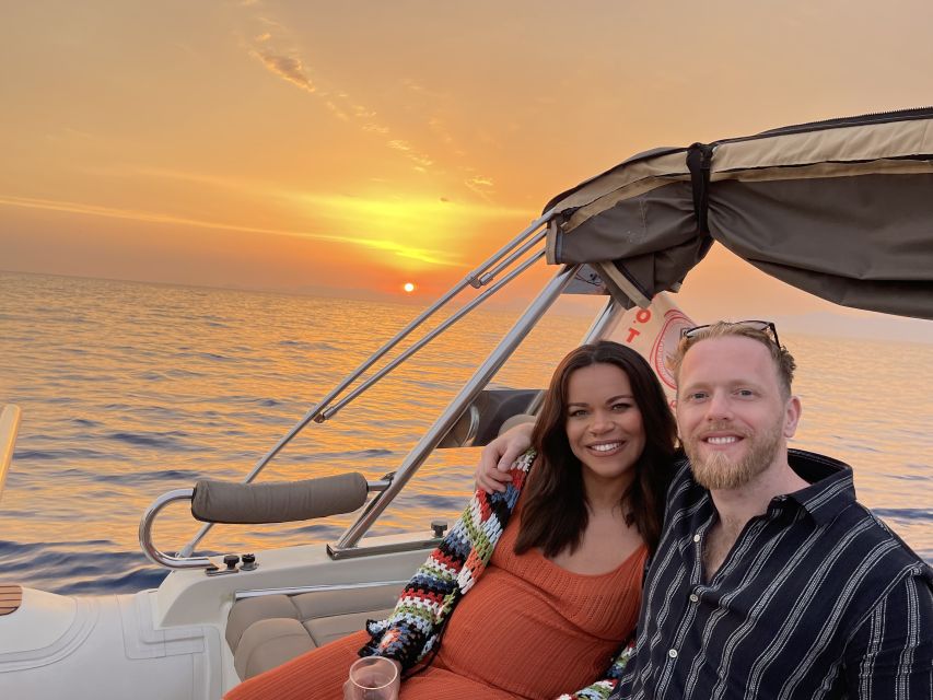 Faliraki: Evening RIB Cruise with Champagne and Sunset Views - Bays, coast views, and the westward crossing