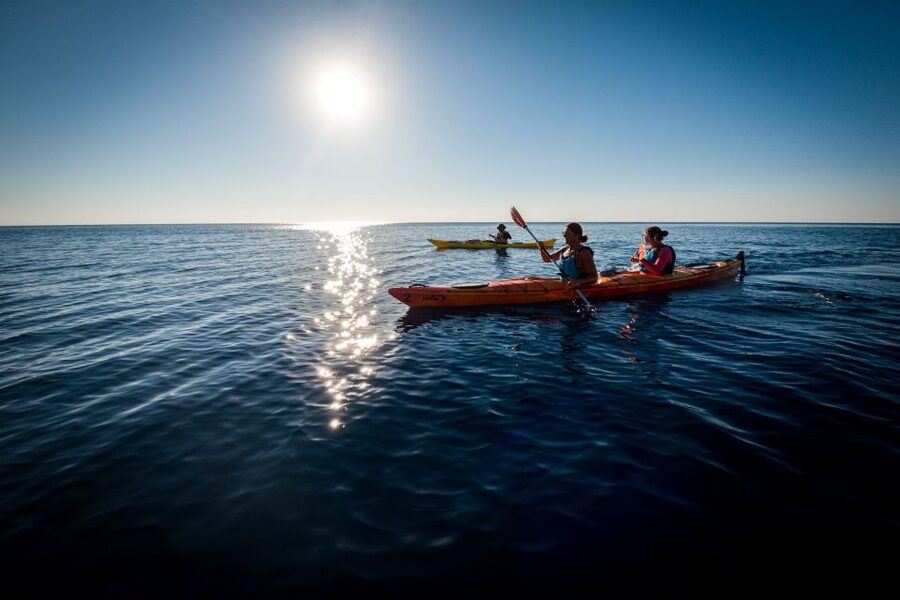 Faliraki: Sunrise Sea Kayaking Experience with Breakfast - Breakfast at Ladiko Beach