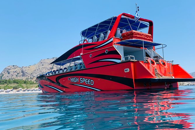 Fast Boat To Symi with a swimming stop at St George's Bay! (Only 1hr journey) - Why the fast crossing makes Symi possible in one day