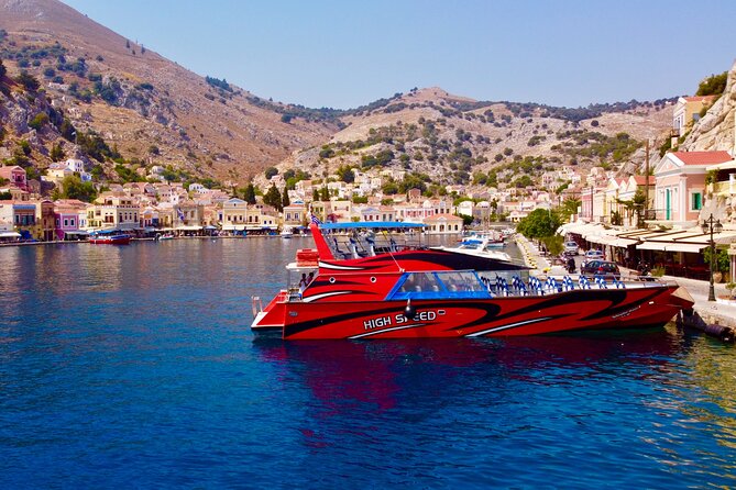 Fast Boat To Symi with a swimming stop at St George's Bay! (Only 1hr journey) - What the fast boat ride is really like