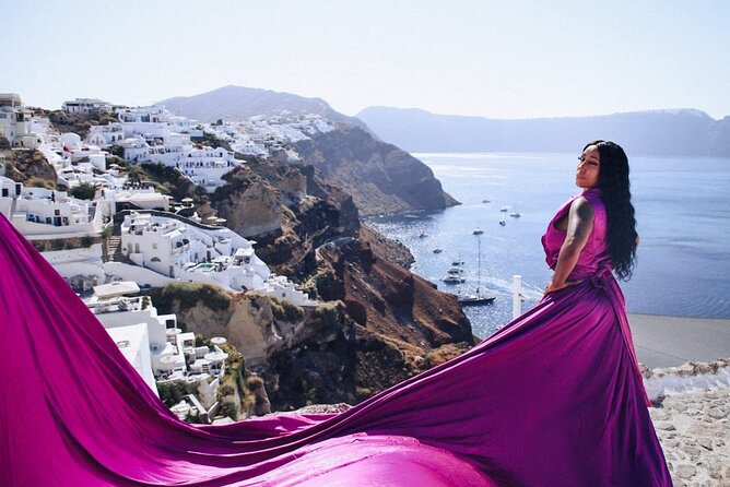 Flying Dress Santorini Photoshoot - Key points to know before booking