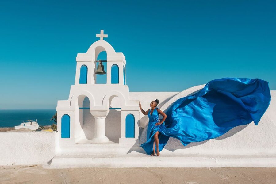 Flying Dress Santorini Photoshoot - Is $182 good value for two people?
