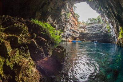 From Argostoli: Melissani Lake and Myrtos Beach