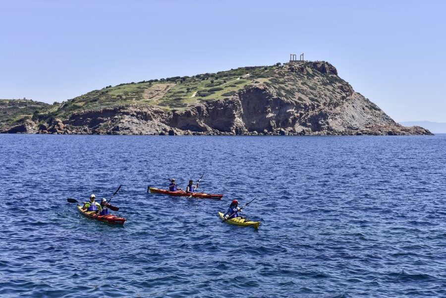 From Athens: Cape Sounion Guided Kayaking Tour with Lunch - The drive from Athens and launch setup