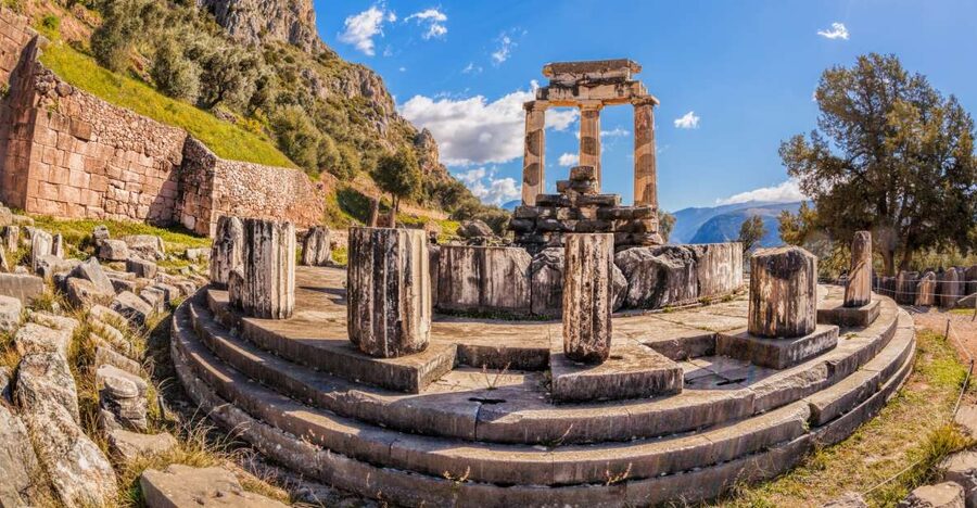 From Athens: Delphi Full Day V.R. Audio Guided Tour - The Athens pickup and two-hour ride