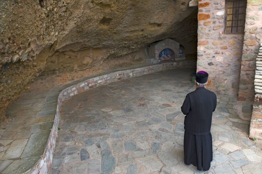 From Athens: Meteora Monasteries and Hermit Caves Tour - The final stop in Kalabaka