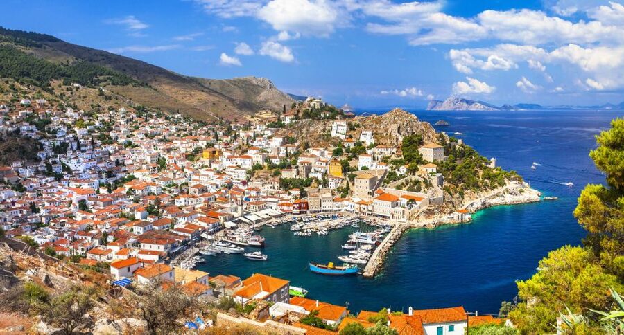 From Athens: Saronic Islands Full-Day Cruise with VIP Seats - Poros is a short stop with a pretty waterfront