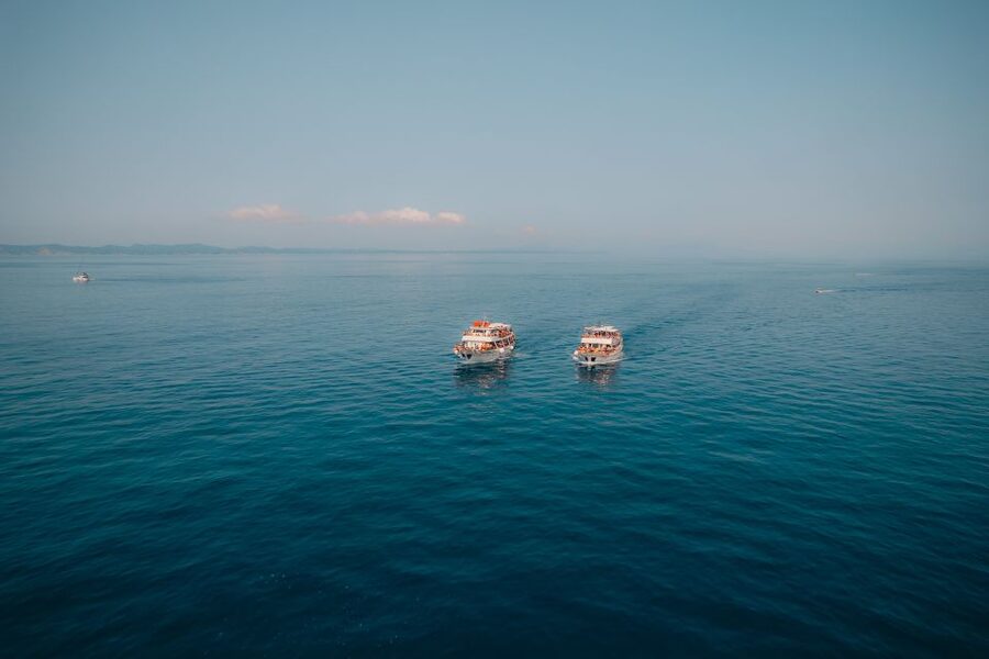 From Benitses/Lefkimmi: Blue Lagoon & Papanikolis Cruise - Bella Vraka gives you a second view of the coast
