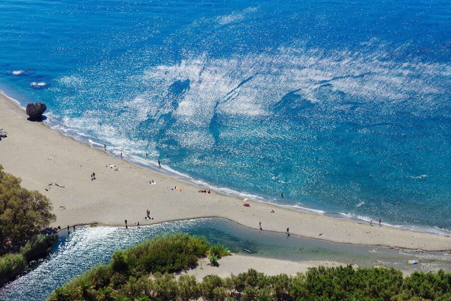 From Chania: Preveli Palm Beach Day Tour - Two and a half hours beside the palms
