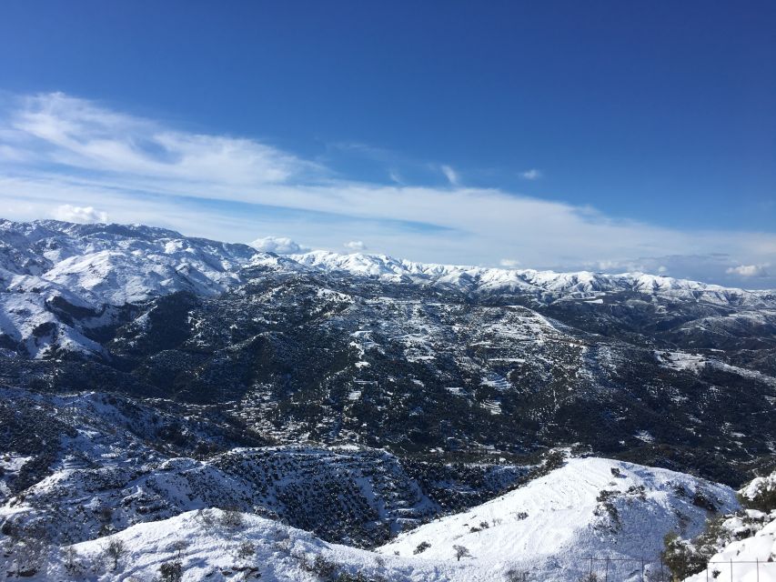 From Chania: White Mountains Land Rover Safari - Panoramic views from 1,350 meters