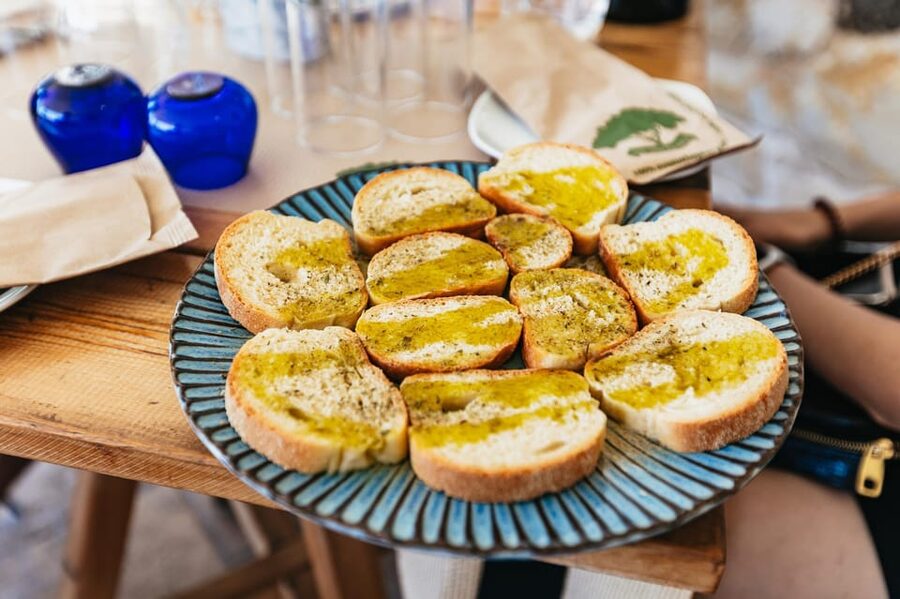 From Chania: Wine and Olive Oil Tasting Tour with Snacks - First winery: Cretan grapes with a modern approach