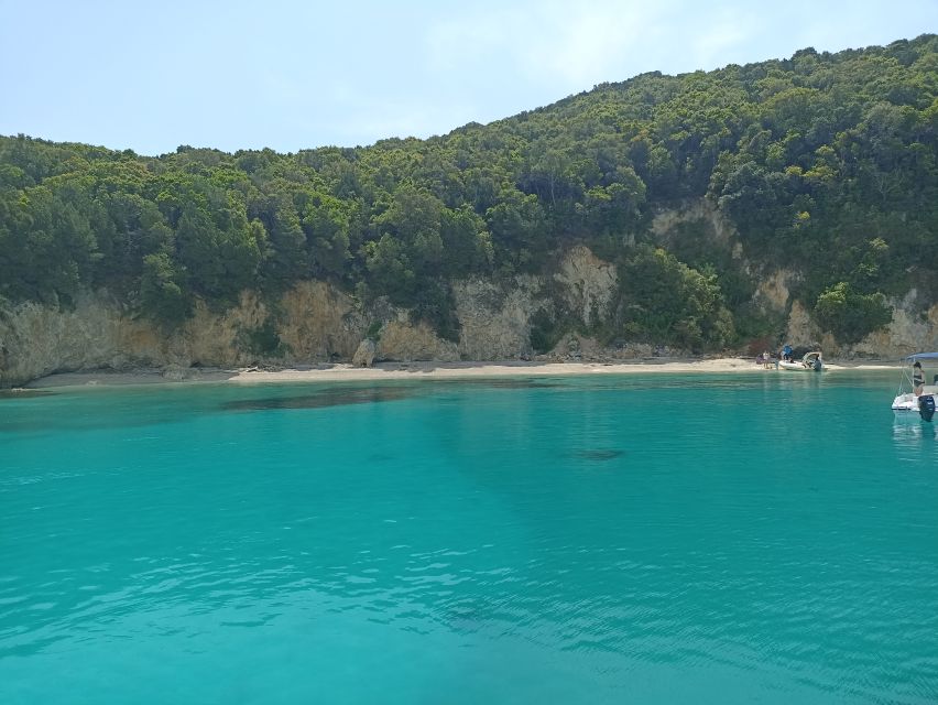 From Corfu Town: Syvota and Blue Lagoon Full-Day Boat Cruise - From Garitsa Bay to Mainland Greece