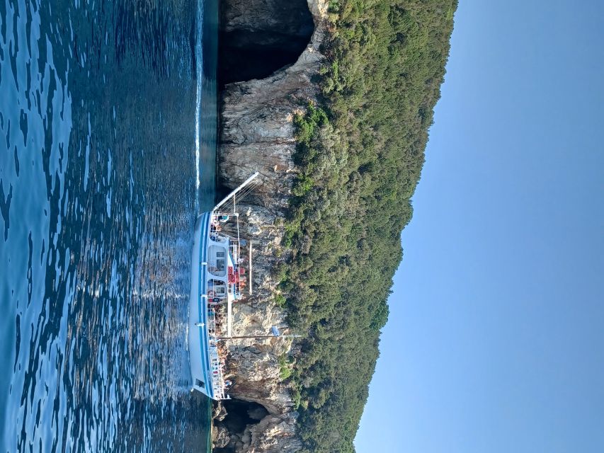 From Corfu Town: Syvota and Blue Lagoon Full-Day Boat Cruise - The return crossing and the possible final swim