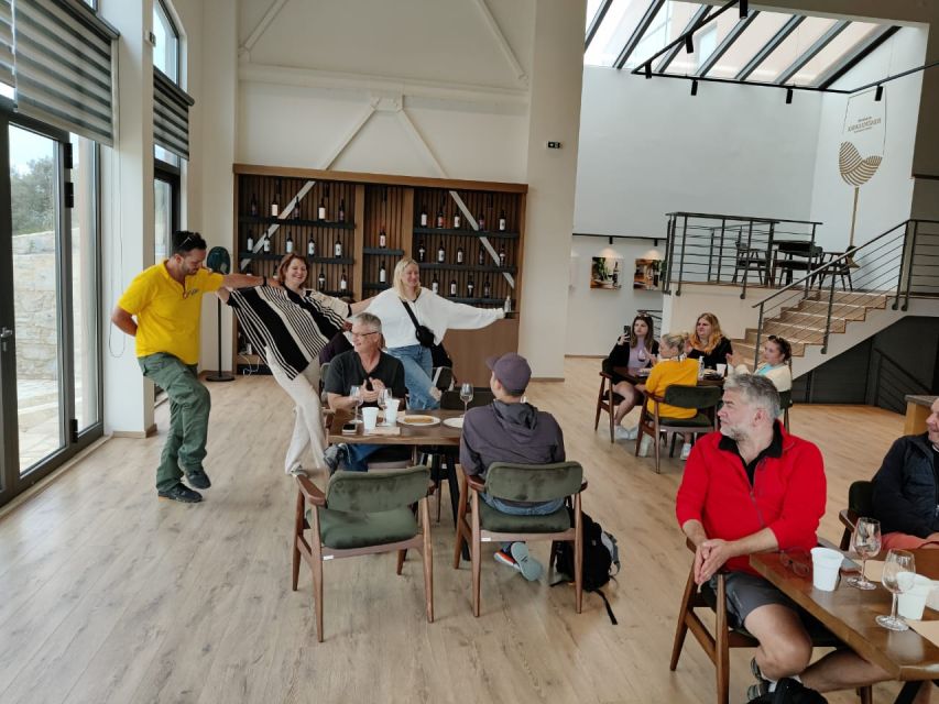 From Heraklion: Matala Beach - Caves & winery Full Day tour - From your hotel to the vineyards